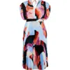 City Chic Henley Pleated Maxi Dress