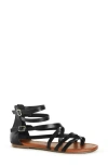 City Chic Ios Caged Sandal In Black