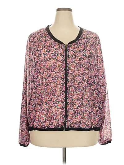 City Chic Jacket In Pink