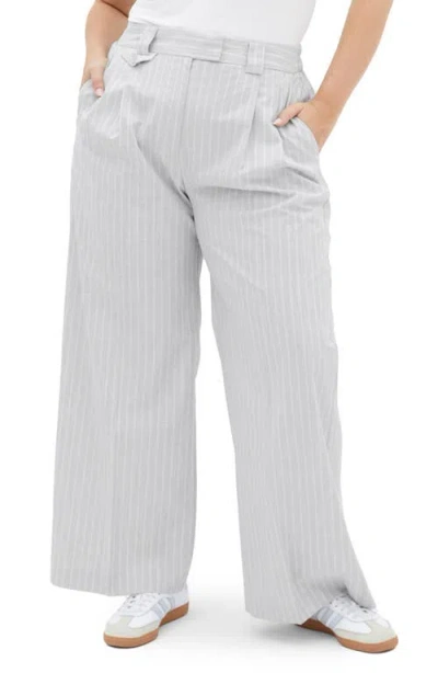 City Chic Jazmin Pants In Gray