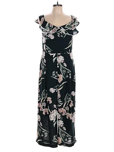 Pre-owned City Chic Jumpsuit In Green