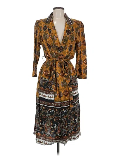 Pre-owned City Chic Kimono In Brown