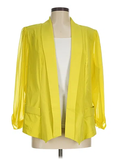 Pre-owned City Chic Kimono In Yellow