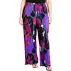 City Chic Kira Print Pants In Multi
