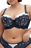 City Chic Leyla Contour Bra In Blue