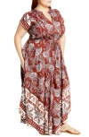 City Chic Lilah Maxi Dress In Paisley Love