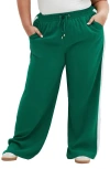 City Chic Lilia Joggers In Green