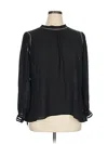 City Chic Long Sleeve Blouse In Black