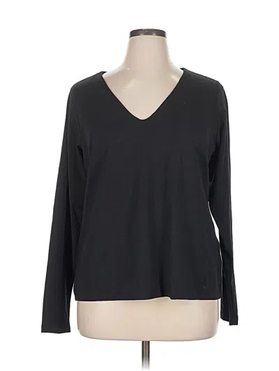 Pre-owned City Chic Long Sleeve T-shirt In Black