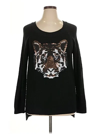 Pre-owned City Chic Long Sleeve T-shirt In Black