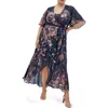 City Chic Lovers Lane Wrap Maxi Dress