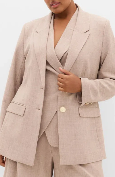 City Chic Luci Blazer In Multi