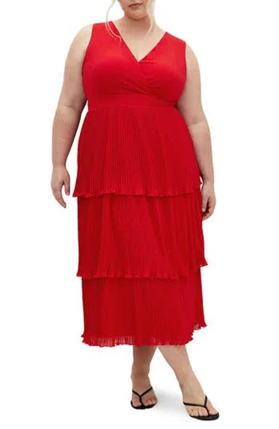 City Chic Marlowe Maxi Dress In Red