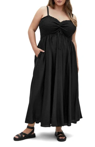 City Chic Maui Maxi Dress In Black