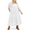 City Chic Melody Eyelet Embroidered Maxi Dress