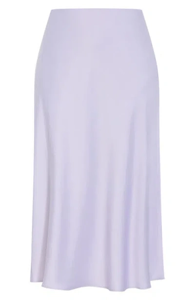 City Chic Miranda A-line Midi Skirt In Purple