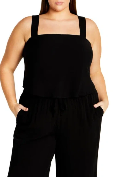 City Chic Mystic Camisole Top In Black