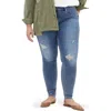 City Chic Nola Skinny Jeans In Blue