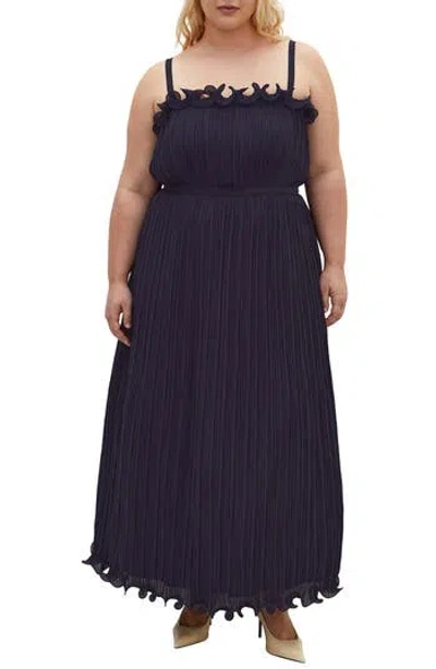 City Chic Opulent Maxi Dress In Blue