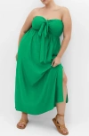 City Chic Petra Serene Maxi Dress In Green