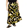 City Chic Piper Print Maxi Skirt In Downtown