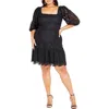 City Chic Priscilla Lace Minidress In Black