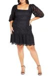 CITY CHIC PRISCILLA LACE MINIDRESS