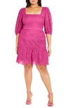 CITY CHIC PRISCILLA LACE MINIDRESS