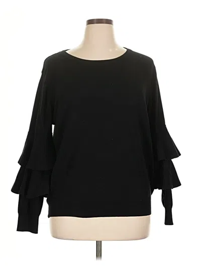 Pre-owned City Chic Pullover Sweater In Black