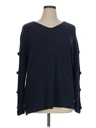 Pre-owned City Chic Pullover Sweater In Blue