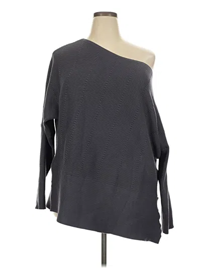 Pre-owned City Chic Pullover Sweater In Gray