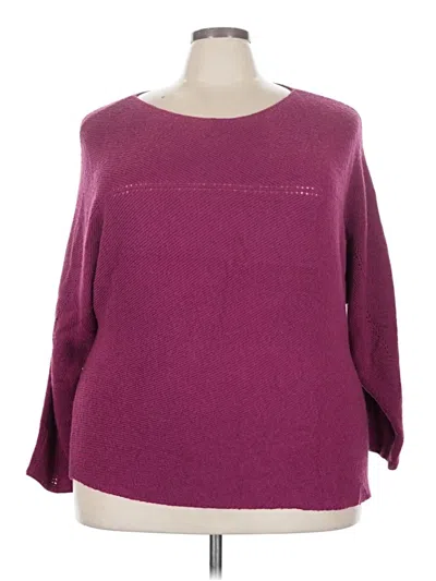 Pre-owned City Chic Pullover Sweater In Purple