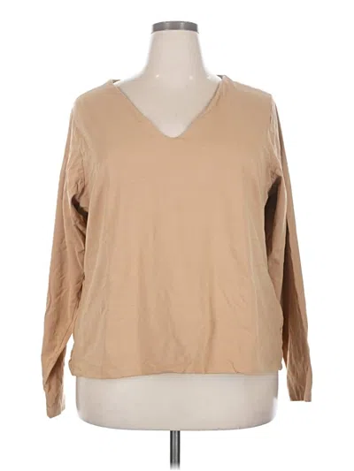 Pre-owned City Chic Pullover Sweater In Tan