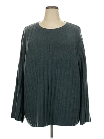 Pre-owned City Chic Pullover Sweater In Teal