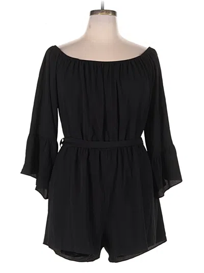 Pre-owned City Chic Romper In Black