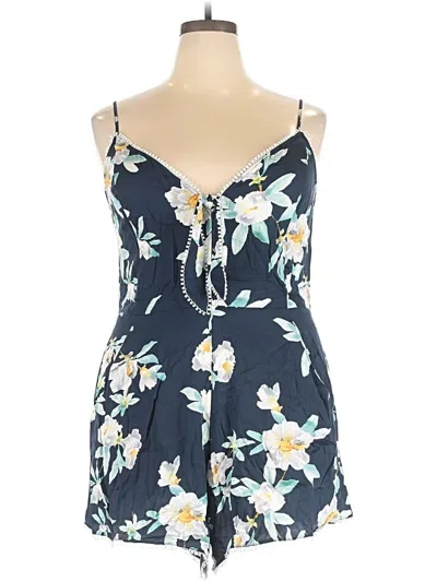 Pre-owned City Chic Romper In Blue