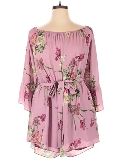 Pre-owned City Chic Romper In Pink