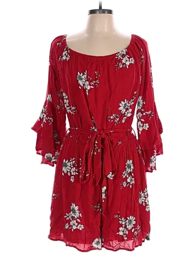 City Chic Romper In Red