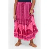 City Chic Samara Print Tiered Midi Skirt In Field Of Dreams