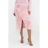 City Chic Sequin Midi Skirt In Pink