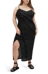 City Chic Shelby Ruffle Maxi Slipdress