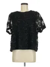 City Chic Short Sleeve Blouse In Multi