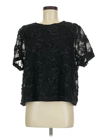 City Chic Short Sleeve Blouse In Multi