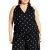 City Chic Sky Sleeveless Top