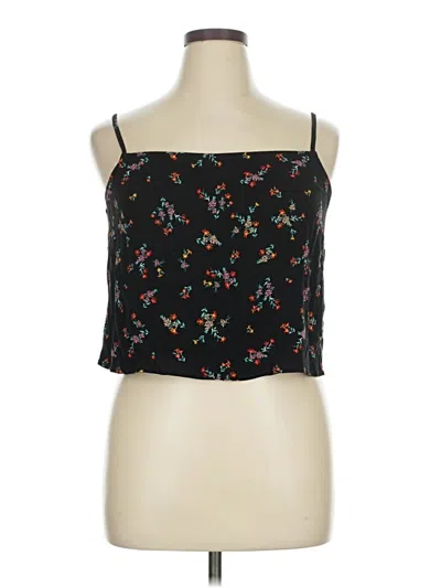 Pre-owned City Chic Sleeveless Blouse In Black