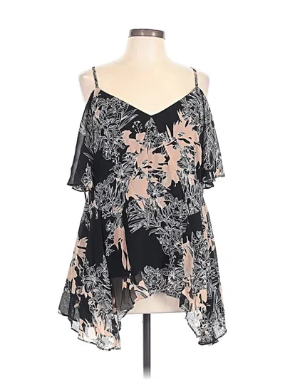 City Chic Sleeveless Blouse In Multi