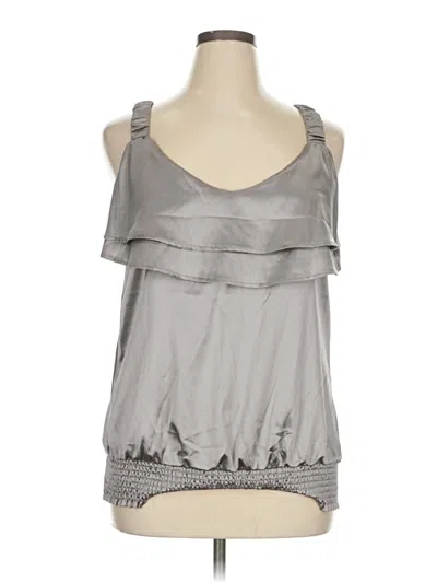Pre-owned City Chic Sleeveless Blouse In Gray