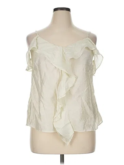 City Chic Sleeveless Blouse In Ivory