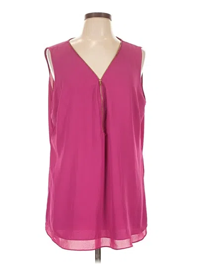 Pre-owned City Chic Sleeveless Blouse In Pink