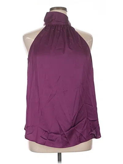 Pre-owned City Chic Sleeveless Blouse In Purple